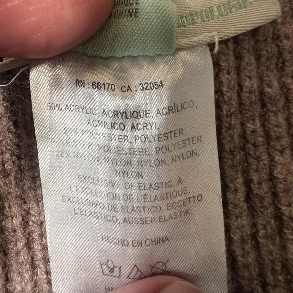 Saturday Sunday Anthropologie Shorts Womens XS Brown Ribbed Knit Lounge Cozy - Picture 4 of 8